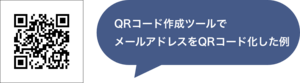 QRコード化したメールアドレスの画像